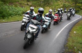 GEAR ULTIMA Lancar Jaya Taklukkan Jalur Perkotaan dan Pegunungan Kintamani di Bali