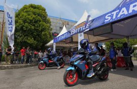 Ratusan Peserta Antusias Catatkan Waktu Terbaik Bareng AEROX ALPHA di Yamalube Turbo Matic Drag Battle