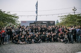 Pecah! 320 Riders Yamaha Banten Ramaikan HUT 10 Tahun NMAX di Pantai Carita
