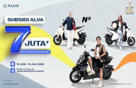 Buruan ke Pekan Raya Jakarta 2025, Motor Listrik ALVA Berikan Subsidi Rp 7 Juta