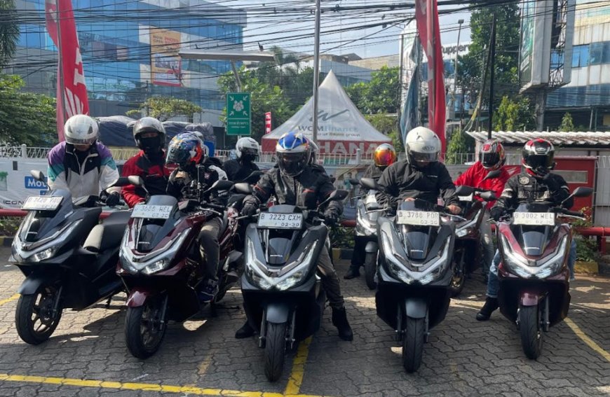 Riding Seru Akhir Pekan, Bapak-bapak Jajal Fitur Canggih New Honda PCX 160 RoadSync