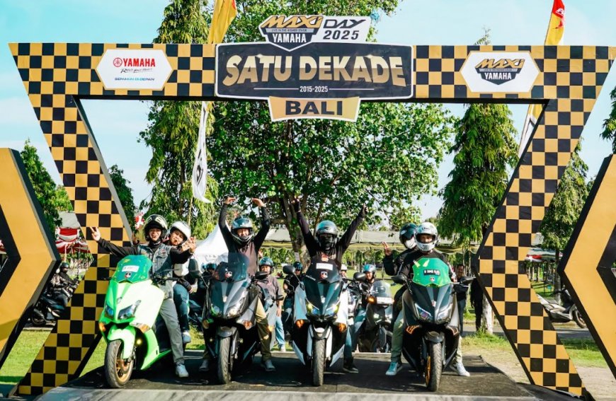 Perayaan 10 Tahun MAXI Yamaha Sukses Diikuti Sepuluh Ribu Biker di 14 Kota di Indonesia