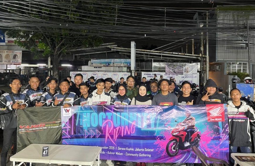 Wahana Ajak Komunitas Honda Vario Nocturnity Riding, Seru-Seruan Bahas Modifikasi Sambil Rolling City