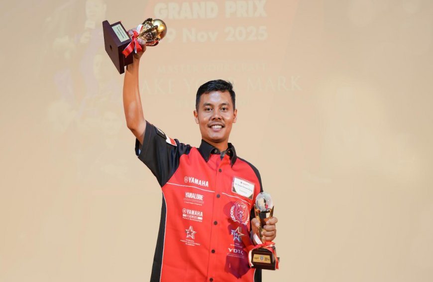 Teknisi Yamaha Asal Indonesia Robet B Simanullang Juara 3 World Technician Grand Prix 2025