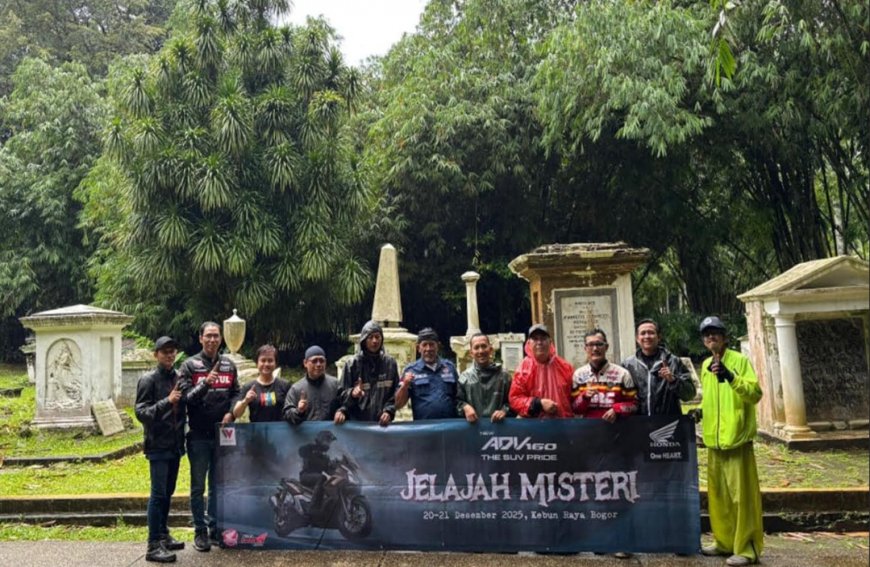 Tutup Tahun Seru Bareng Komunitas Honda Lewat ADV160 Jelajah Misteri Eksplorasi Sejarah dan Alam Bogor