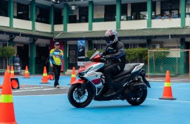 Break Time Bareng AEROX Sambangi SMK di Bekasi, Ada Test Ride dan Edukasi Safety Riding