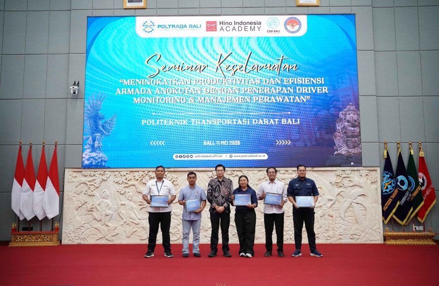 Hino Gandeng POLTRADA Bali, Fokus Tingkatkan Produktivitas Armada Lewat Driver Monitoring