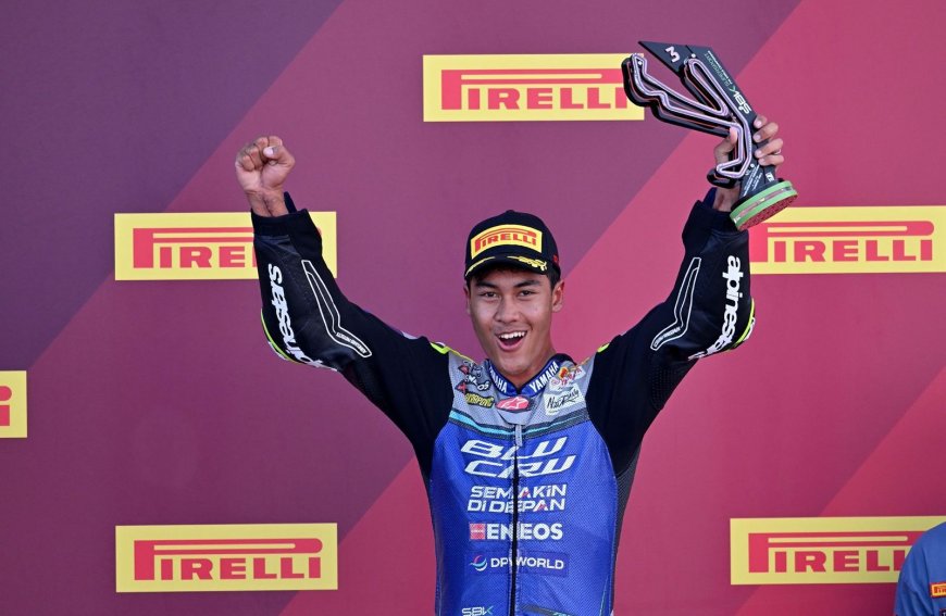 Aldi Satya Mahendra Kembali Naik Podium di Misano, Makin Dekat ke Elite World Supersport