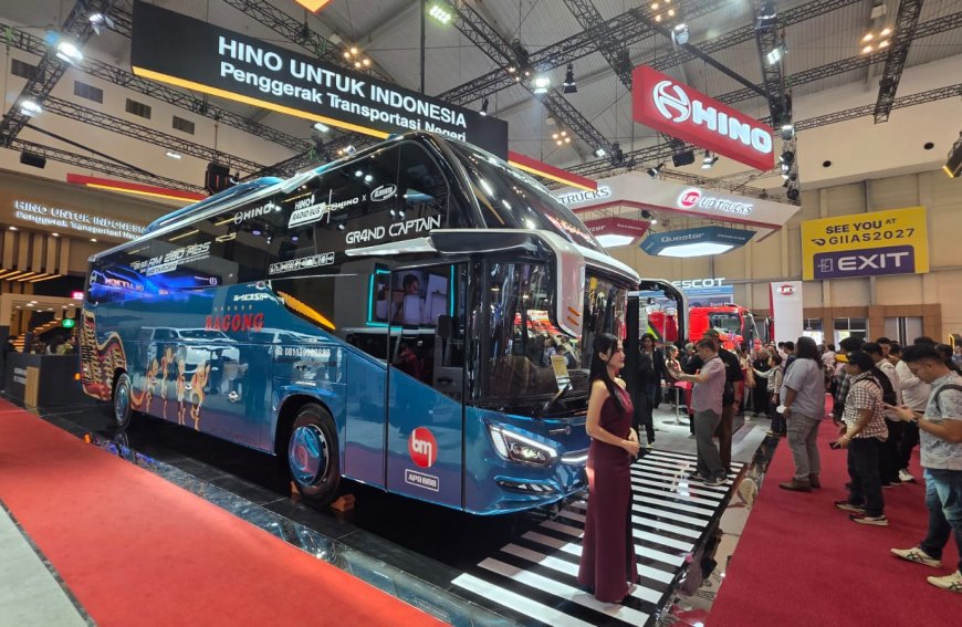 GIIAS 2026: Hino Perkenalkan Bus RM 280 ABS Retarder dengan Sistem Pengereman Lebih Aman