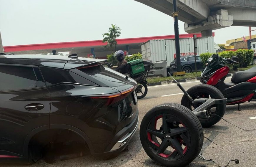 Chery Omoda 5 Viral di Malaysia, As Roda Belakang Lepas dari Bodi