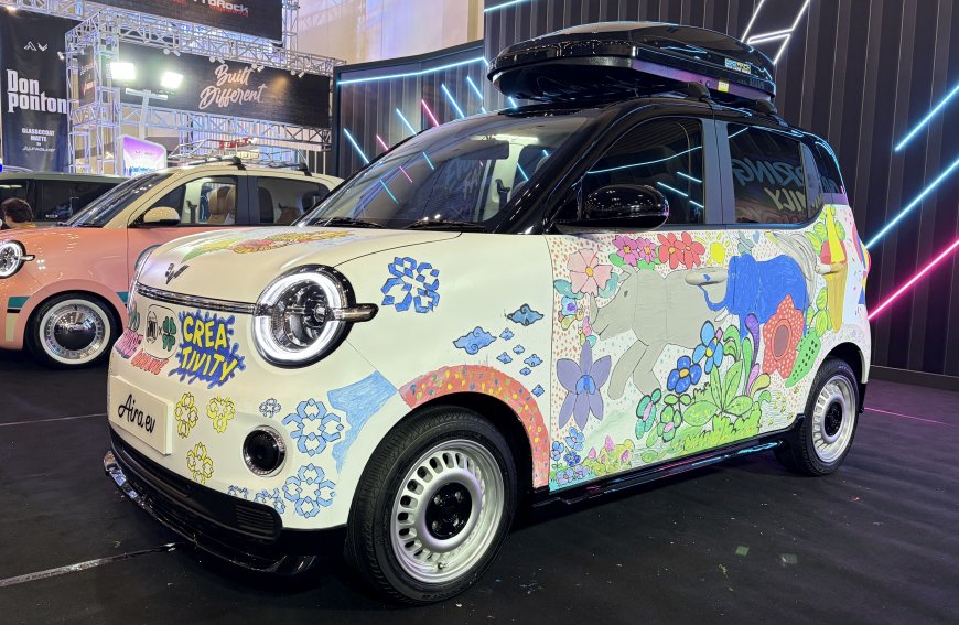 Wuling Air ev Tampil Beda di IMX 2026, Bodi Mobil Dihiasi Ilustrasi Lokal