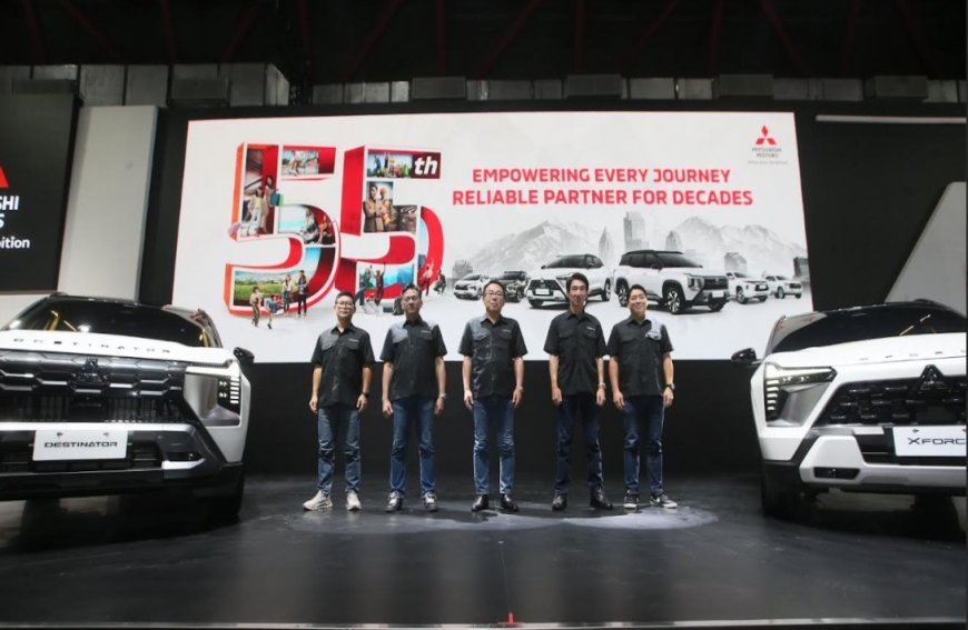 Mitsubishi Destinator dan Mitsubishi Xforce Edisi 55th Anniversary Jadi Perhatian di IIMS 2026