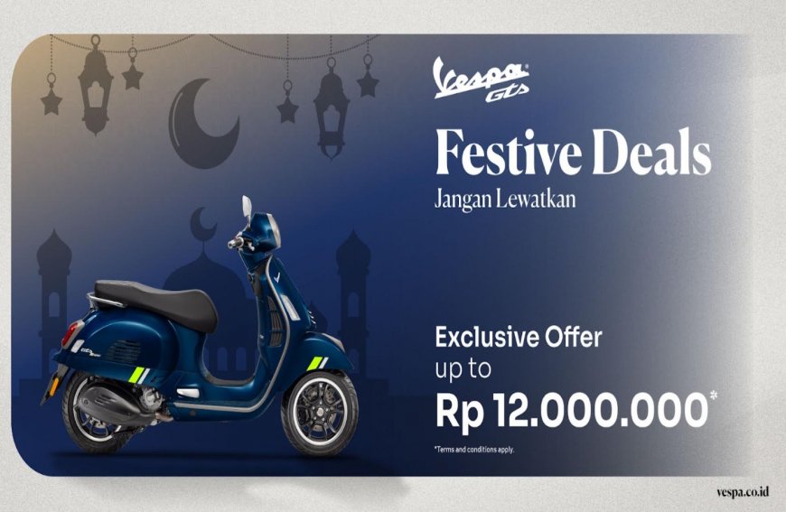 Beli Motor Vespa Sekarang, Piaggio Indonesia Kasih Diskon Rp 12 Juta